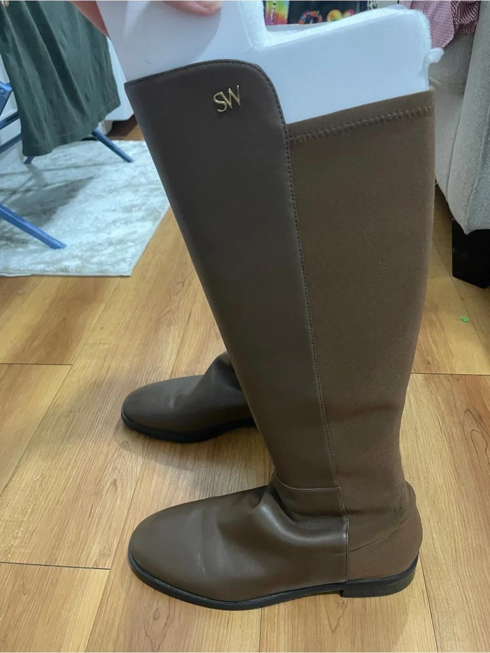 Stuart Weitzman Tall Brown Leather Over-the-Knee Boots